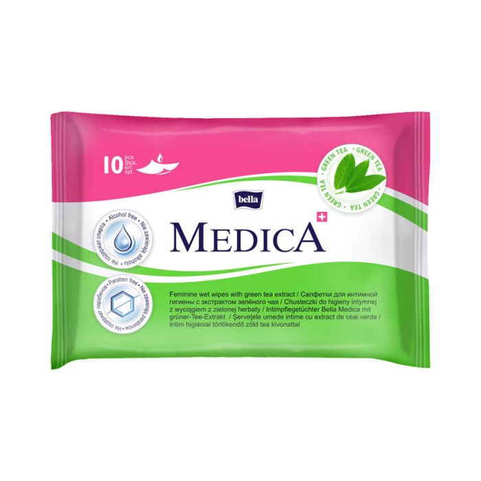 Niisked salvrätikud intiimhügieeniks Bella Medica 10tk