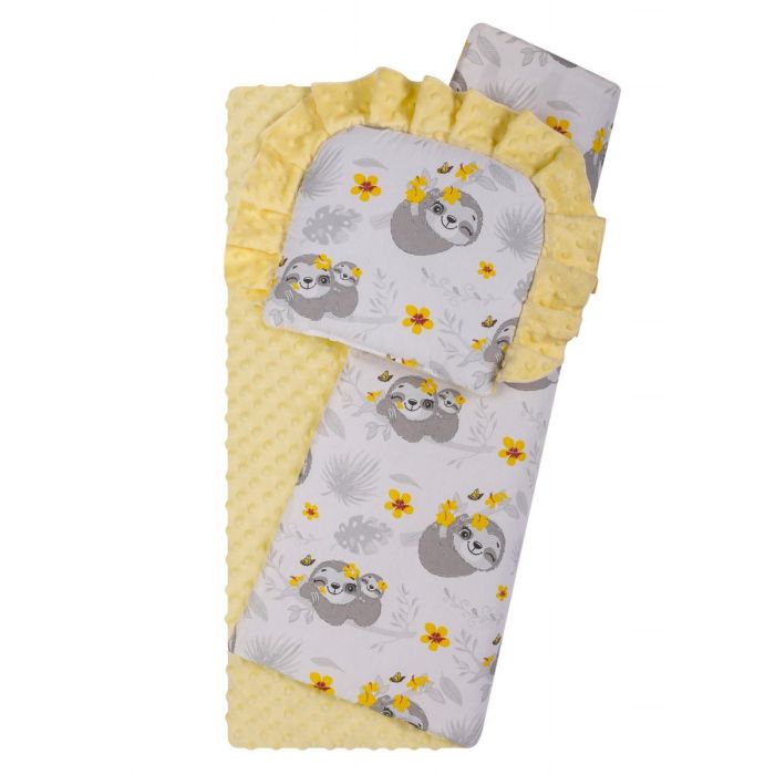 Tekk ja padi beebile  "Dreamer" kollane minky