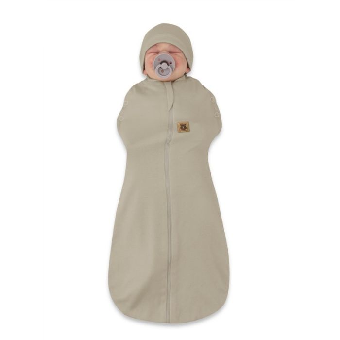 Beebi mähkimiskott Teddy interlock super mokka