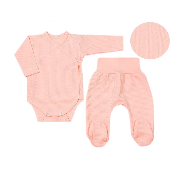 Beebiriided 2 osaline  "Natural pink" 