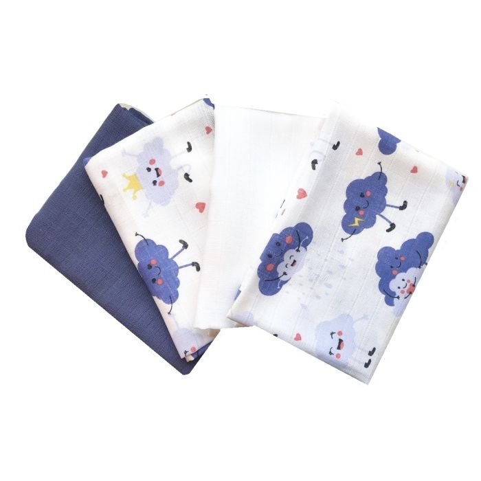 Puuvillased marlilapid "Cloud" 4tk