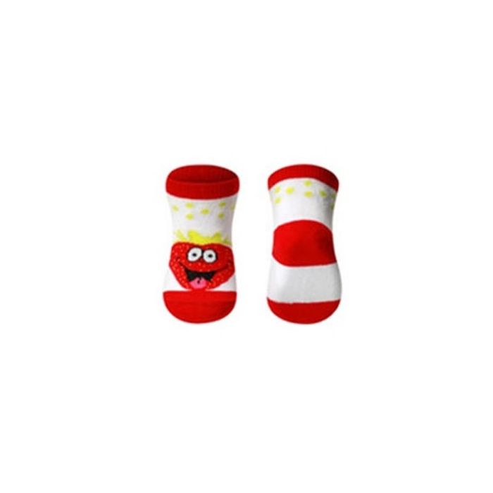 Puuvillased beebisokid 0+ punane