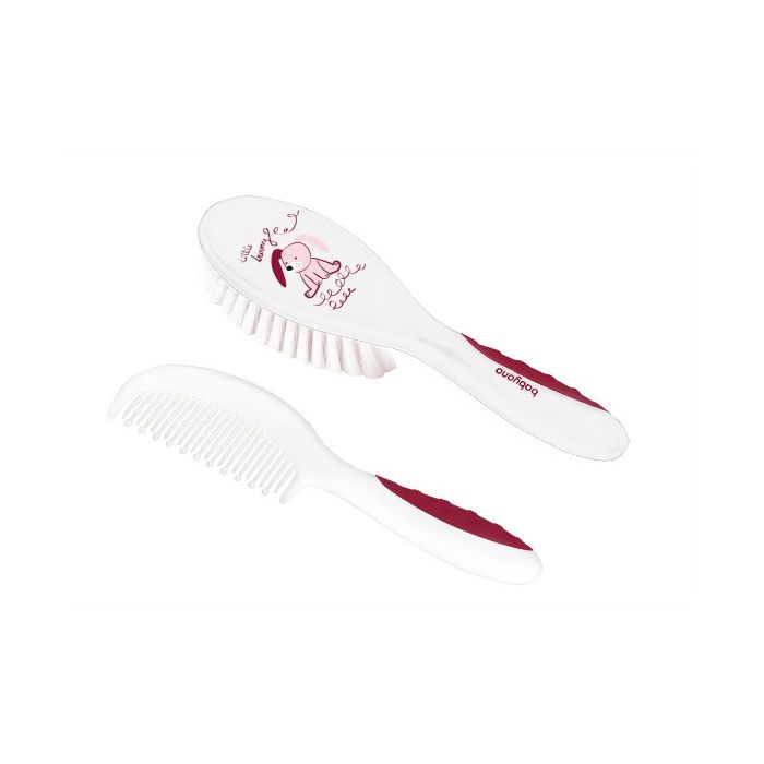 BabyOno komplekt juuksehari ja kamm valge
