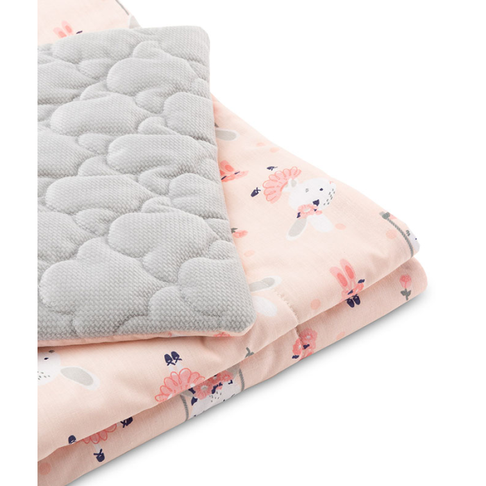 Laste pleed "Velvet Bunny" 100x75cm ja padi 30x35cm