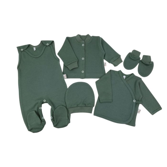 Komplekt vastsündinule 5-e osaline "Blank khaki"