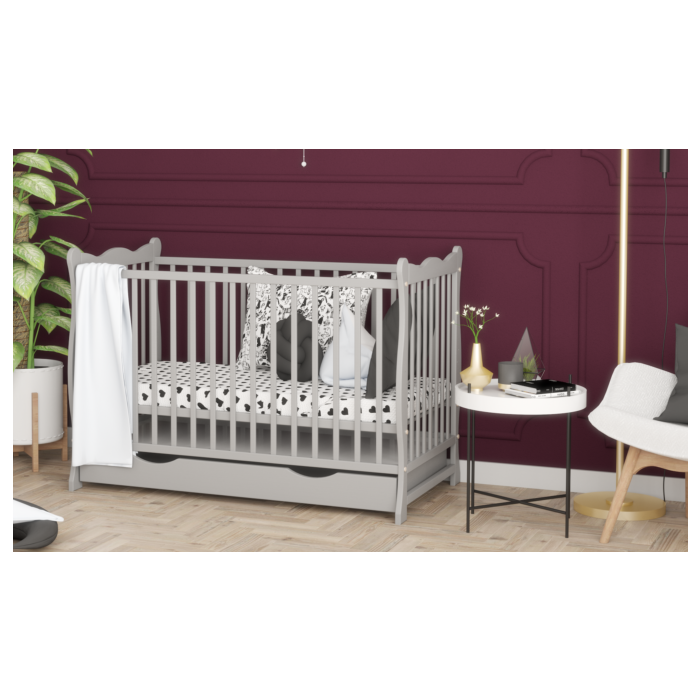 Beebivoodi koos sahtliga "Emi" 120x60 cm hall