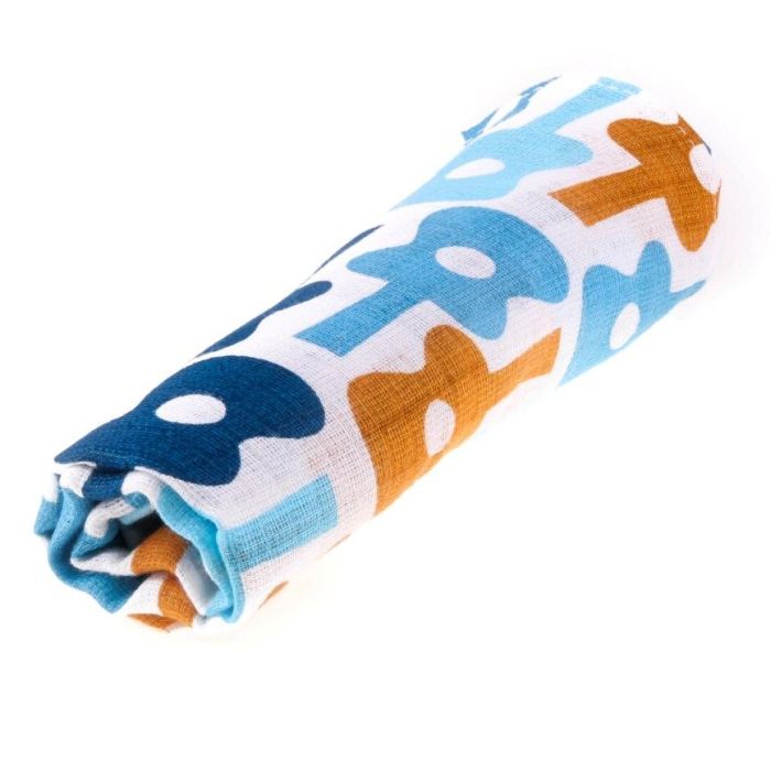 Vystyklai iš marlės kūdikiams, spalvoti