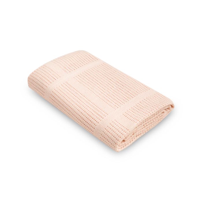 Puuvillane beebitekk "Lulu light pink" 95x95 cm 