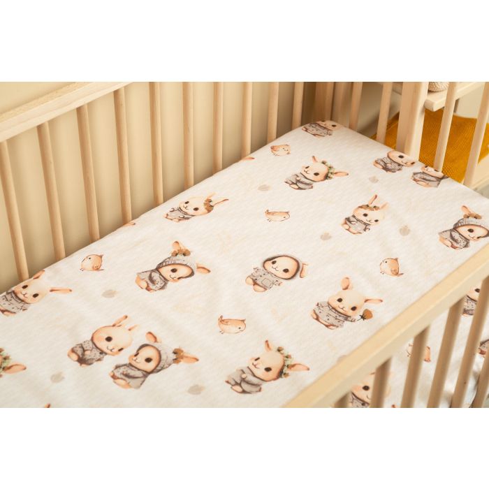 Puuvillane kummiga voodilina 60x120 cm "Lissie" 