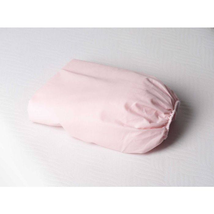 Kummiga voodilina "Blank Pink" 60x120 - puuvil