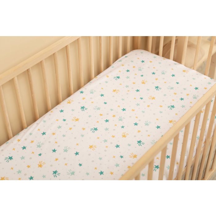 Puuvillane kummiga voodilina 60x120 cm "Starry breeze" 