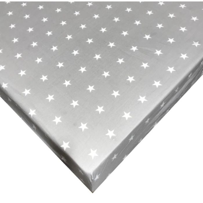 Kummiga voodilina "Stars" 60x120 - puuvil