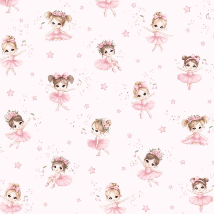 Puuvillane kummiga voodilina "Little fairies" 60x120 cm