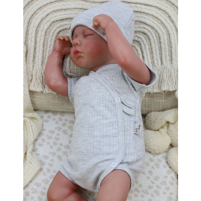 Beebi bodi lühikeste varrukatega "Kos" grey