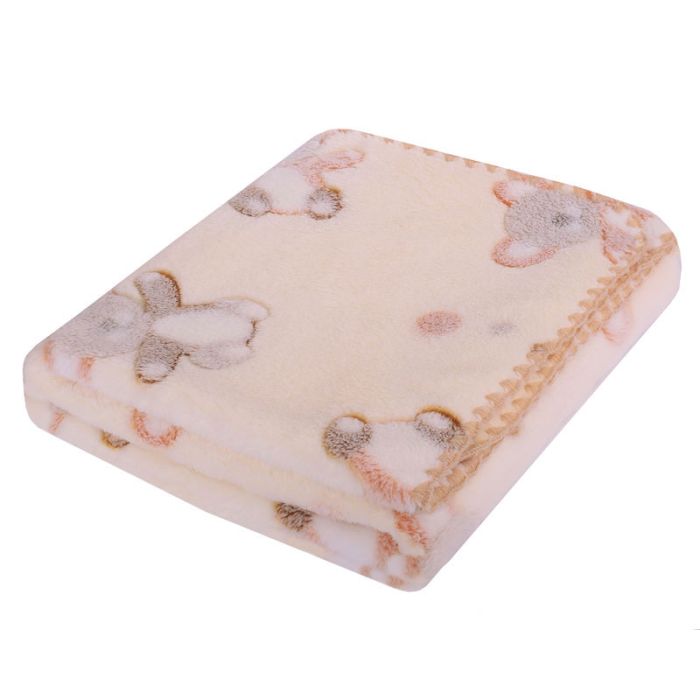 Laste pleedid "Bears" 80x90 cm beež