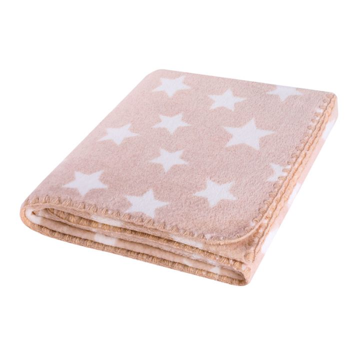 Laste pleedid "Stars" 80x90 cm beež