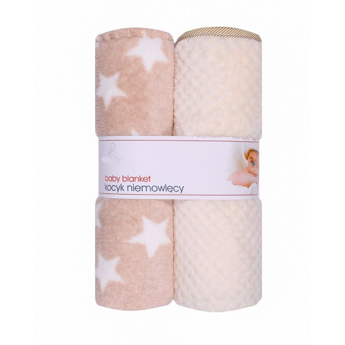 Tekid lastele "DUO" 80x90 cm beež, 2tk. Beebi tekk. Babydo - Beebikeskus e-pood