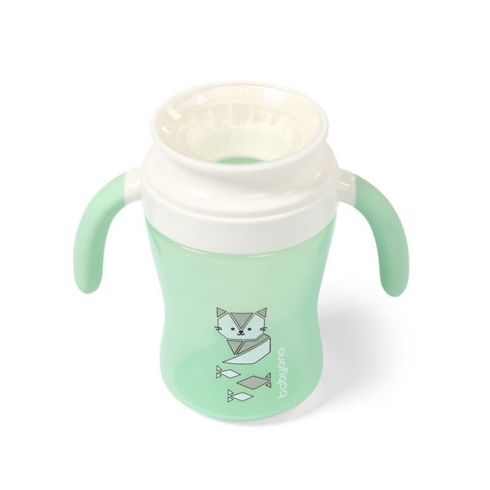 Babyono mittelekkiv pudel 3+, 240 ml, roheline 