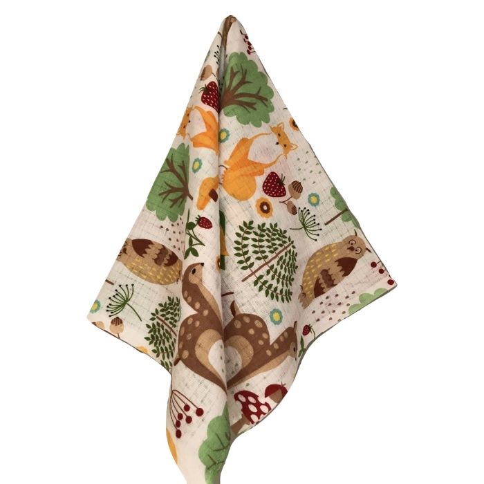 Puuvillased marlirätid mähkmed Lux 60x80cm "Forest" 1tk