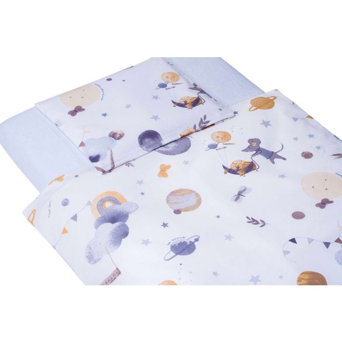 Voodipesu beebidele 135x100 "The Starlight Mouse" 