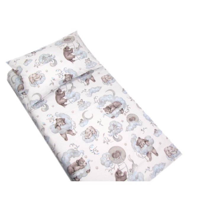 Voodipesu hälli  80x70cm "Cosy clouds" sinine 