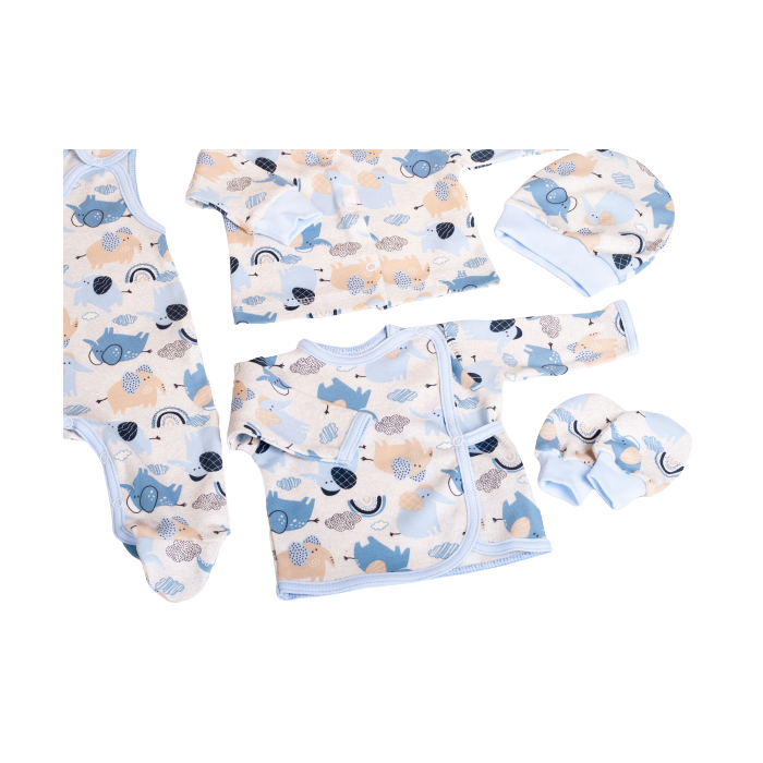 Komplekt vastsündinule 5-e osaline "Jumbo" sinine