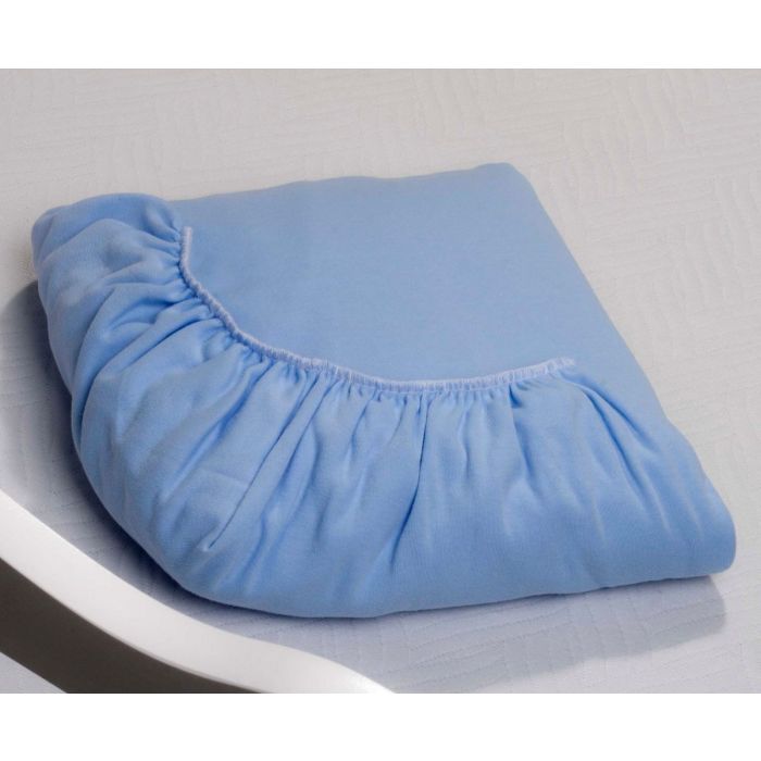 Puuvillane kummiga voodilina "Melange" blue