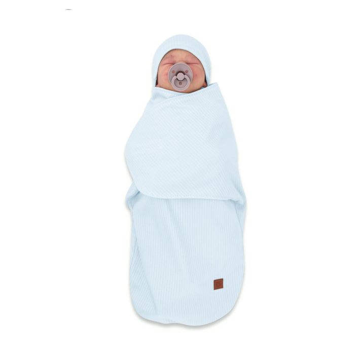 Beebi mähkimiskott "Leo" interlock soft baby blue