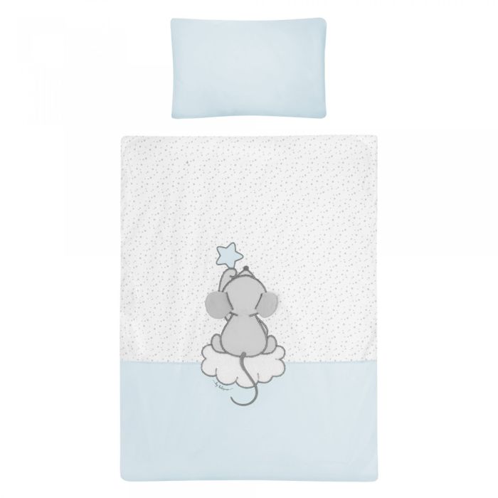 Beebi voodipesu ja voodipehmendus "Blue stars"