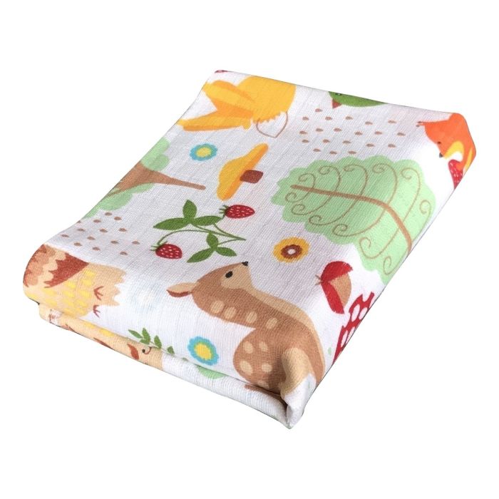 Puuvillased marlirätid mähkmed Lux 60x80cm "Forest" 1tk