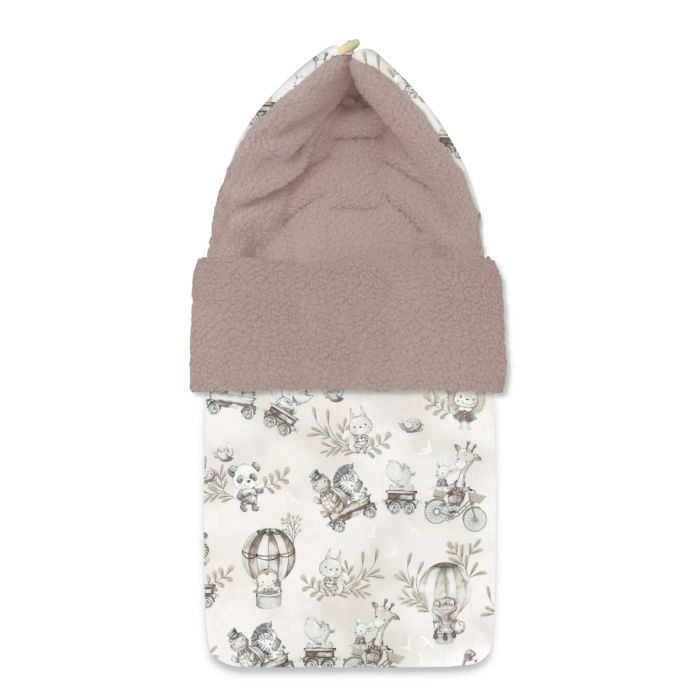 Soojakott vankrisse / turvatool "Blush zoo" 45x95 cm