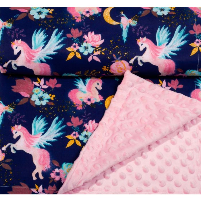 Beebitekk 100x75cm "Magic unicorns" roosa