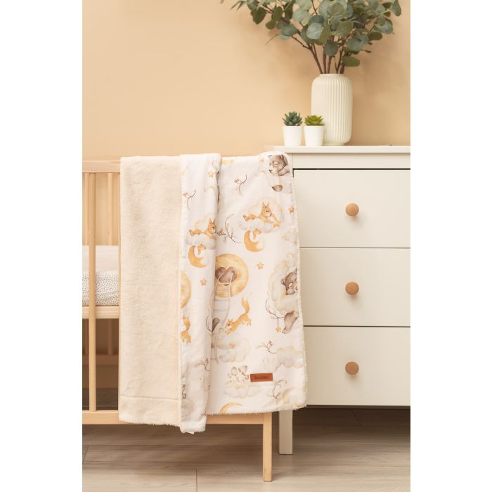 Beebi tekk  "Silky" 100x80 cm with Cosy clouds