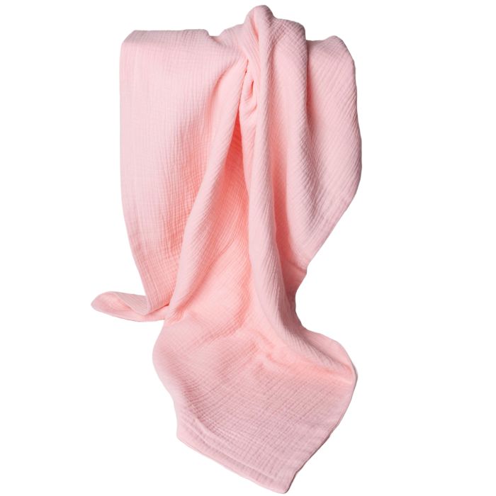 Musliin beebitekk "Toffee pink" 75x100 cm 