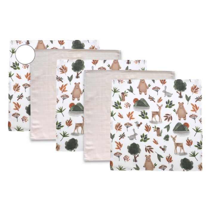 Musliinist lapid "Mini" 5 tk 38x38 cm Forest