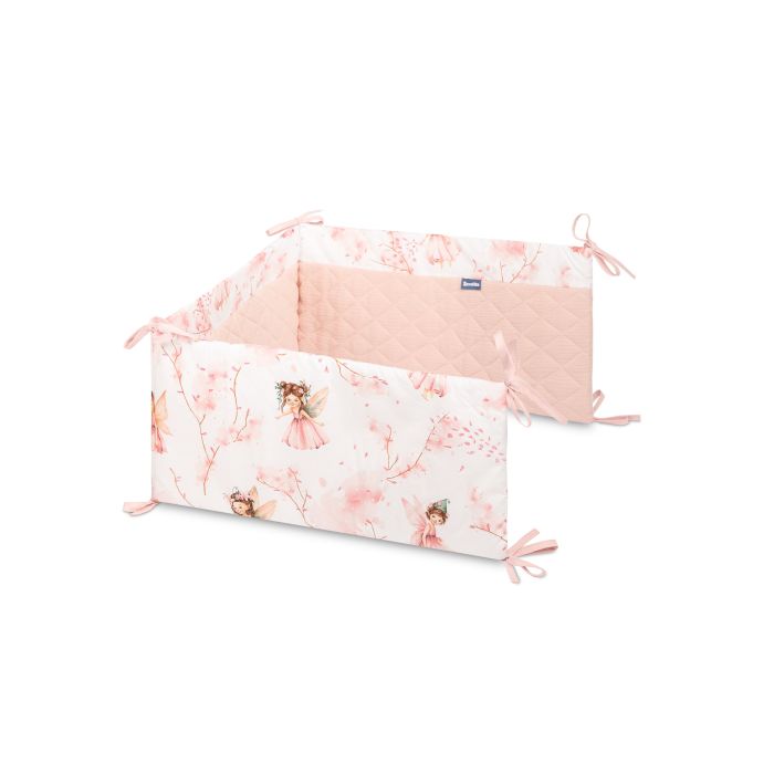 Musliinist voodipehmendus beebile 180 cm "Fairies" 