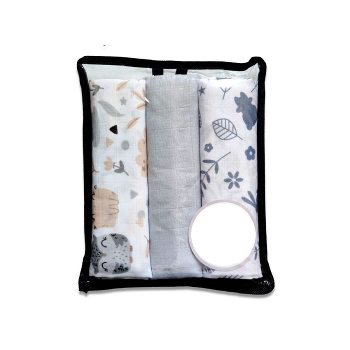 Musliinist lapid "Owls in Nature" 60x80 3 tk