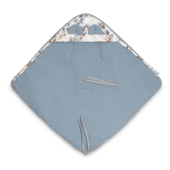 Soojakott vankrisse/turvatool  musliinist  "Draco" 90x90 cm jeans