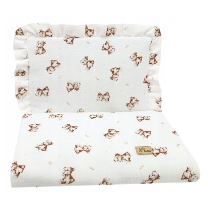 Musliinist beebitekk "Dreaming bear" ja padi 