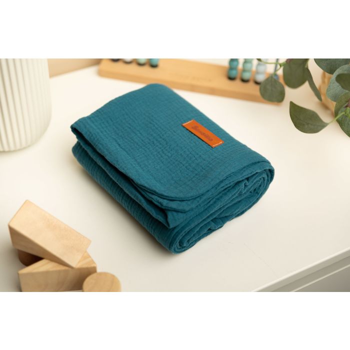 Musliin beebitekk "Vittoria ocean" 75x100 cm 