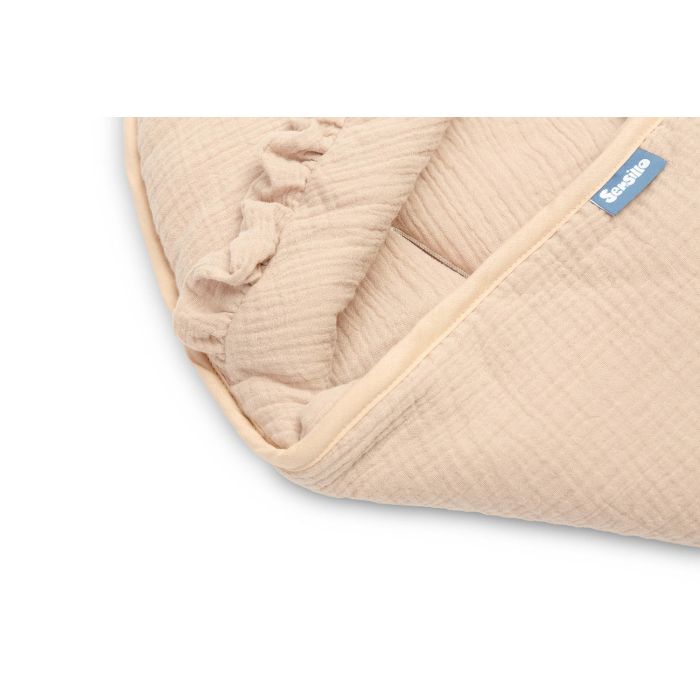 Soojakott vankrisse/turvatool  musliinist  "Natural" 90x90 cm beige