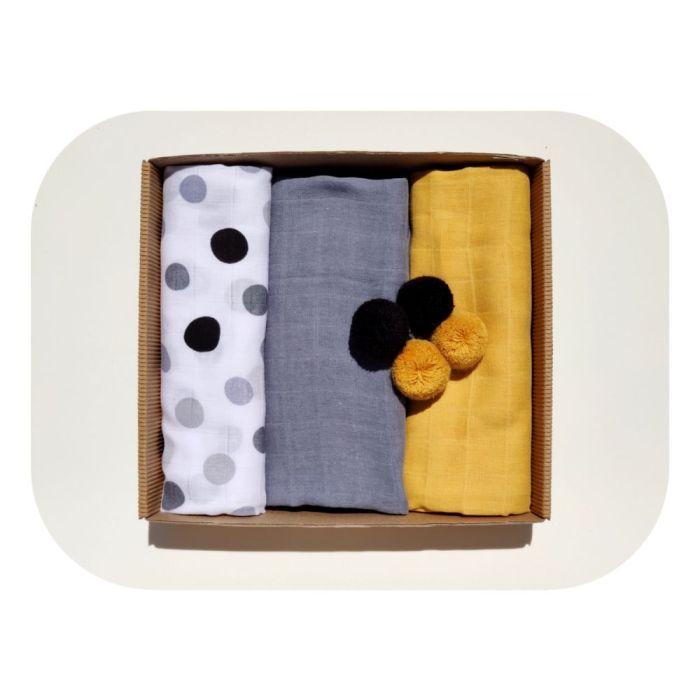 Muslino vystyklų rinkinys kūdikiams