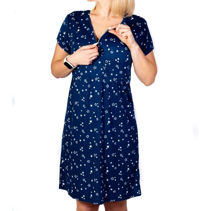 Puuvillane öösärk rasedatele naistele "Shine bright"