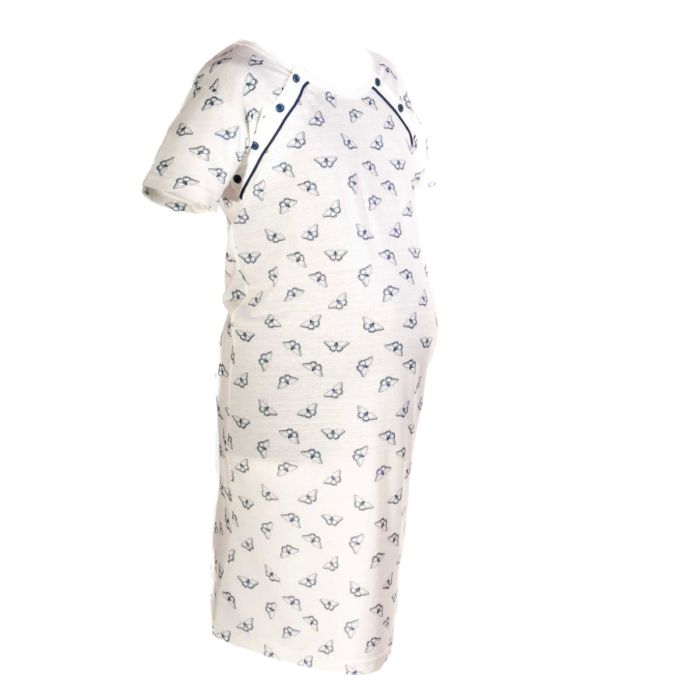 Puuvillane öösärk rasedatele naistele "Butterfly"