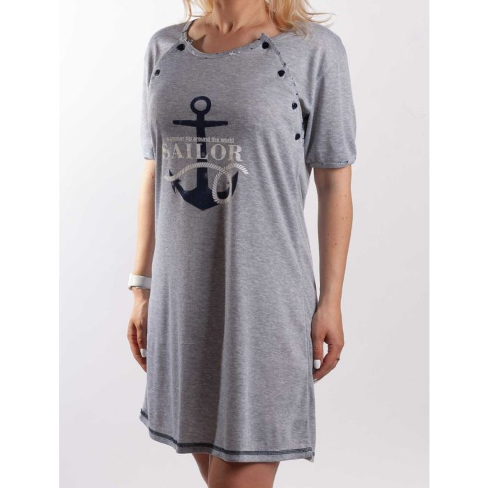 Puuvillane öösärk rasedatele naistele  "Sailor"