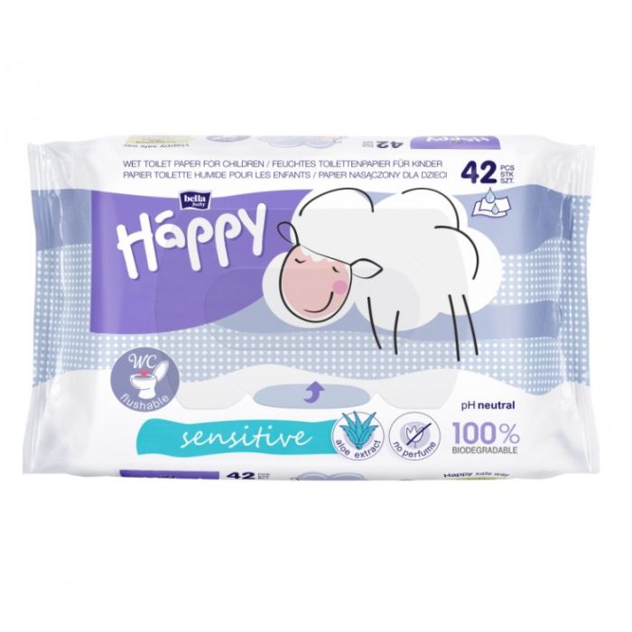 Niiske tualettpaber Bella "Kids sensitive" 42 tk