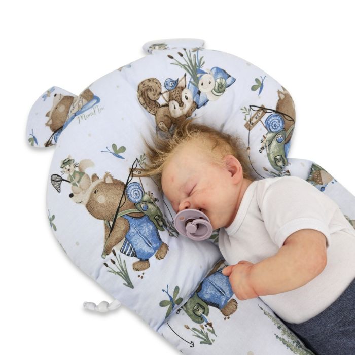 Ergonoomiline padi beebile - kookon (beebipesa) 45x70cm "Comfort" UP blue