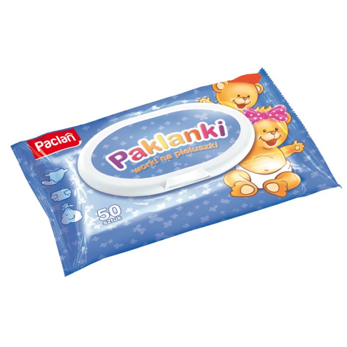 Lõhnavad kilekotid mähkmetele PACLAN 50tk