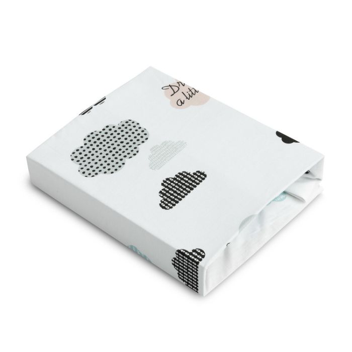 Kummiga voodilina "A little dream" 60x120 - puuvil,hall