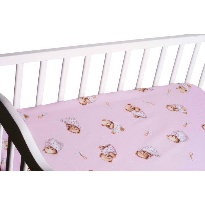 Puuvillane kummiga voodilina "Baby girl"  